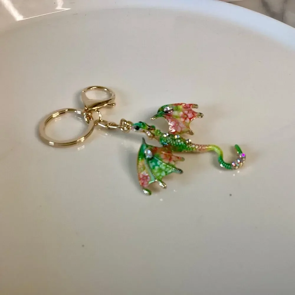 Fantasy Western Dragon Keychain